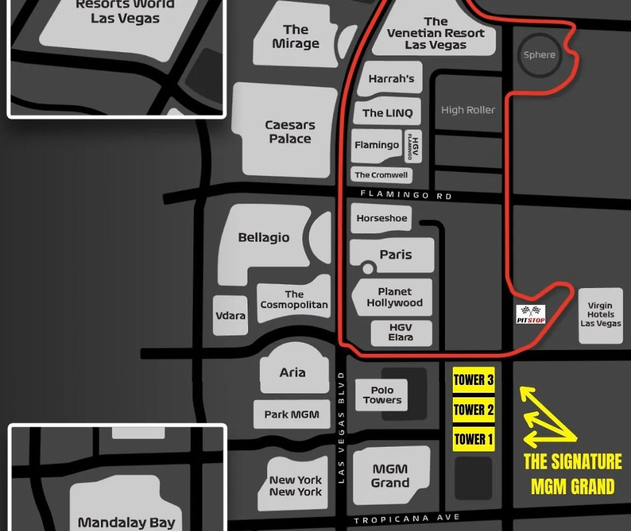 No Resort Fees-Mgm Stripview-Jacuzzi-Formula 1 Track View Las Vegas